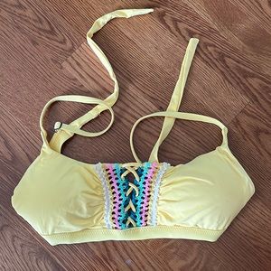 isabella rose yellow swim top